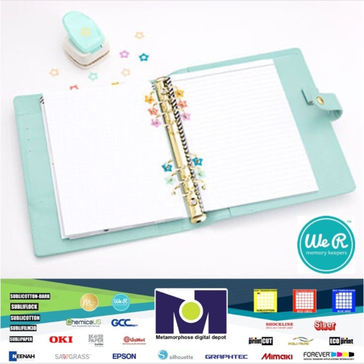 We R Memory Keepers Reinforce Hole Punch-Star 60000546 By American Crafts